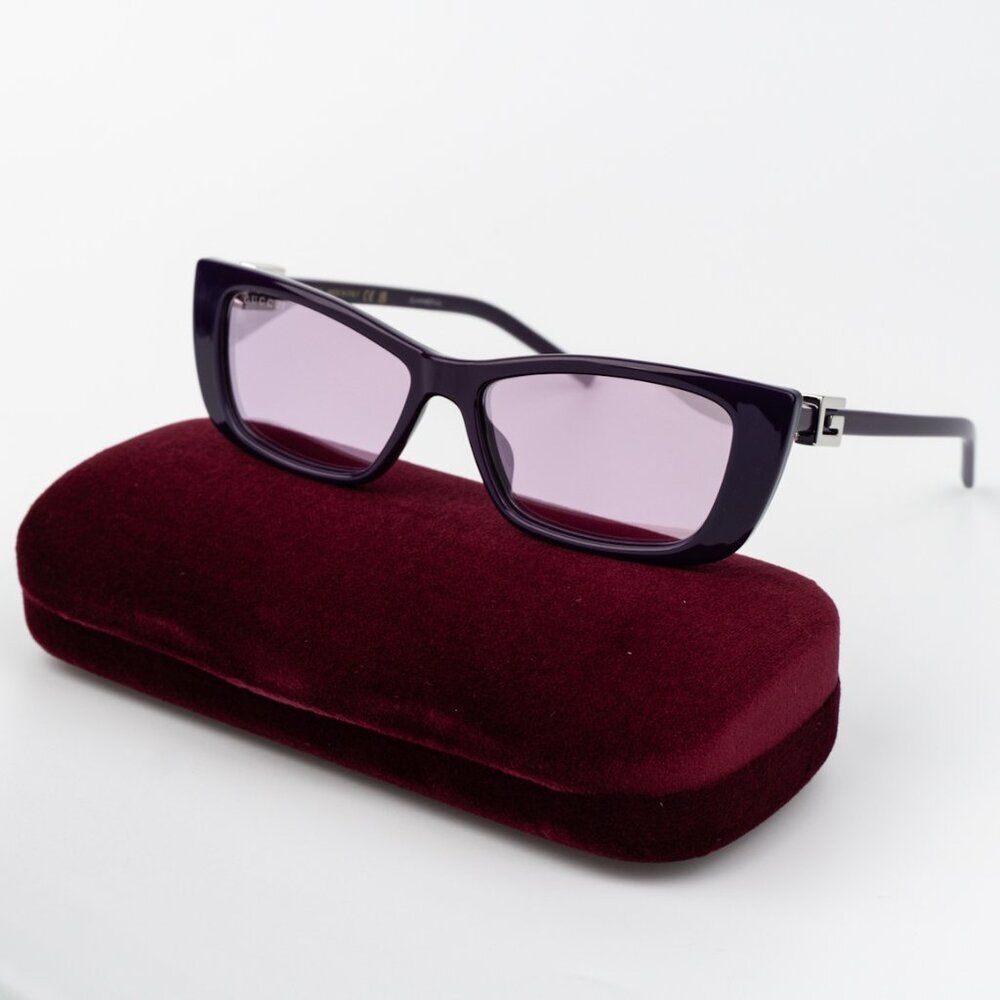 Gucci Women Sunglasses Violet Mirror Cat Eye GG1681S 005 BRAND NEW - Picture 8 of 9